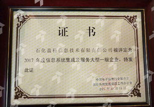 石化盈科榮膺信息系統(tǒng)集成及服務(wù)大型一級(jí)企業(yè)，入選優(yōu)秀解決方案與應(yīng)用案例